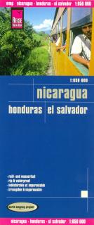 Nikaragua, Honduras, El Salvador 1:650t skladaná mapa RKH (skladaná mapa na syntetickom papieri)