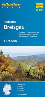 RK-BW09 Breisgau 1:75t cyklomapa Esterbauer (Freiburg - Titisee-Neusstadt - Oberrheingraben - Elsass - Schwarzwald - Feldberg)