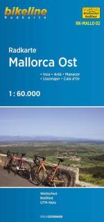RK-MALLO02 Mallorca Ost 1:60t cyklomapa Esterbauer (Inca – Artà – Manacor – Llucmajor – Cala d‘Or)