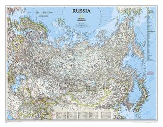 Rusko 59x94cm lamino, lišty NGS  nástenná mapa