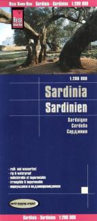 Sardínia (Sardinia Italy) 1:200t skladaná mapa RKH (skladaná mapa na syntetickom papieri)