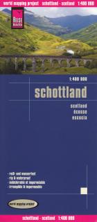 Škótsko (Scotland) 1:400t skladaná mapa RKH (skladaná mapa na syntetickom papieri)