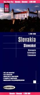 Slovensko (Slovakia) 1:280tis skladaná mapa RKH (skladaná mapa na syntetickom papieri)