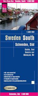 Švédsko juh (Sweden South) 1:500t skladaná mapa RKH (skladaná mapa na syntetickom papieri)