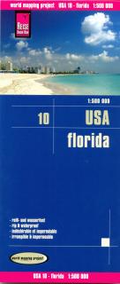 USA 10 Florida 1:500t skladaná mapa RKH (skladaná mapa na syntetickom papieri)