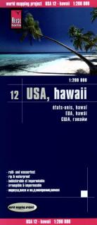 USA 12 Havaj (Hawaii) 1:200t skladaná mapa RKH (skladaná mapa na syntetickom papieri)