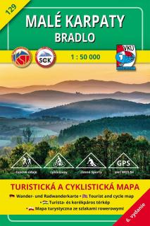 VKU129 Malé Karpaty, Bradlo 1:50t turistická mapa VKÚ Harmanec /2017