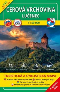 VKU141 Cerová vrchovina, Lučenec 1:50t turistická mapa VKÚ Harmanec / 2020