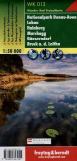 WK013 Nationalpark Donau-Auen, Lobau, Hainburg,Marchegg 1:50t turistická mapa FB (Nationalpark Donau-Auen – Lobau – Hainburg – Marchegg – Gänserndorf – Bruck a.d. Leitha)