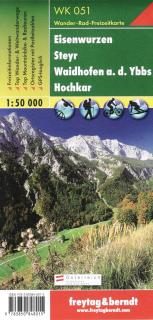 WK051 Eisenwurzen, Steyr, Waidhofen a.d. Ybbs, Hochkar 1:50t turistická mapa FB (Eisenwurzen – Steyr – Waidhofen a.d. Ybbs – Hochkar)
