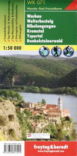 WK071 Wachau, Welterbesteig, Nibelungengau, Kremstal 1:50t turistická mapa FB (Wachau – Welterbesteig – Nibelungengau – Kremstal – Yspertal – Dunkelsteinerwald)