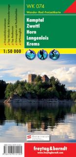 WK074 Kamptal, Zwettl, Horn, Langenlois, Krems 1:50t turistická mapa FB (Kamptal – Zwettl – Horn – Langenlois – Krems)