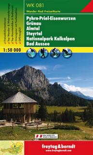 WK081 Pyhrn-Priel-Eisenwurzen, Grünau, Almtal, Steyrtal 1:50t turistická mapa FB (Pyhrn-Priel-Eisenwurzen – Grünau – Almtal – Steyrtal – Nationalpark Kalkalpen – Bad Aussee)