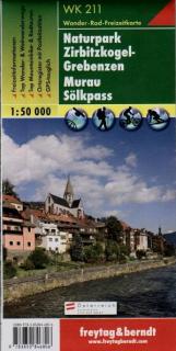 WK211 Naturpark Zirbitzkogel,Grebenzen, Murau, Sölkpass 1:50t turistická mapa FB (Naturpark Zirbitzkogel-Grebenzen – Murau – Sölkpass)