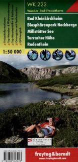 WK222 Bad Kleinkirchheim, Nationalpark Nockberge 1:50t turist mapa FB (Bad Kleinkirchheim – Nationalpark Nockberge – Millstätter See – Turracher Höhe – Radenthein)