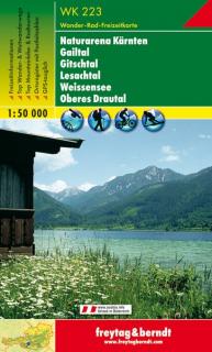 WK223 Naturarena Kärnten, Gailtal, Gitschtal, Lesachtal 1:50t turist mapa FB (Naturarena Kärnten – Gailtal – Gitschtal – Lesachtal – Weissensee – Oberes Drautal)