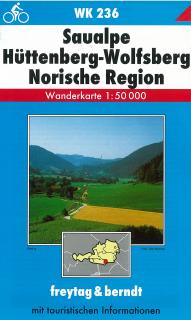 WK236 Saualpe, Huttenberg-Wolfsberg, Norische Region 1:50t turistická mapa FB