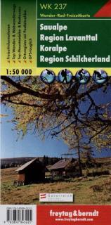 WK237 Saualpe, Region Lavanttal, Koralpe, Region Schilcherheimat 1:50t turist FB (Saualpe – Region Lavanttal – Koralpe – Region Schilcherheimat)