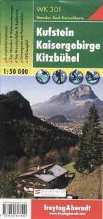 WK301 Kufstein, Kaisergebirge, Kitzbühel 1:50t turistická mapa FB