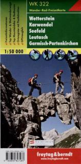 WK322 Wetterstein, Karwendel, Seefeld, Leutasch 1:50t turistická mapa FB (Wetterstein – Karwendel – Seefeld – Leutasch – Garmisch Partenkirchen)