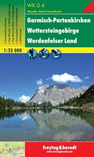 WKD4 Garmisch-Partenkirchen, Wettersteingebirge 1:25t turistická mapa FB (Garmisch-Partenkirchen – Wettersteingebirge – Werdenfelser Land)