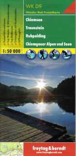 WKD9 Chiemsee, Traunstein, Ruhpolding, Chiemgauer Alpen 1:50t turistická mapa FB (Chiemsee – Traunstein – Ruhpolding – Chiemgauer Alpen und Seen)