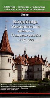 Zakarpatská oblasť 1:250t turistická automapa (Transcarpathia Map)