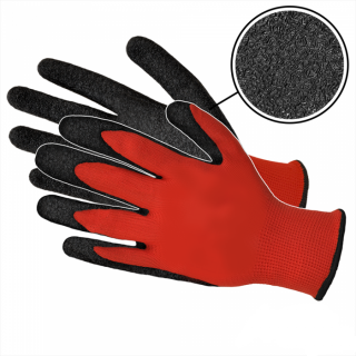 Pracovné rukavice latex Č/Č Veľkosť: 10