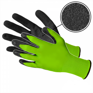 Pracovné rukavice latex Č/Ž Veľkosť: 10