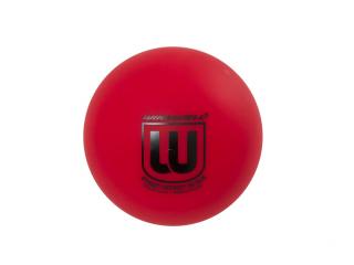 Hokejbalová loptička Winnwell (plnená) Barva: červená, Tvrdost: Hard (tvrdý)
