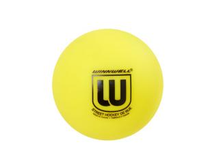Hokejbalová loptička Winnwell (plnená) Barva: žlutá, Tvrdost: Soft (měkký)