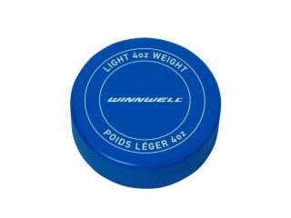 Hokejový puk Winnwell JR (modrý, odľahčený s logom) Barva: Modrá