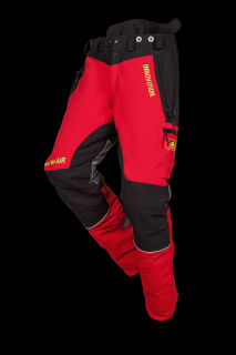 Pilčícke nohavice SIP PROTECTION FOREST W-AIR - červené (Protiporezné pilčícke pracovné nohavice)