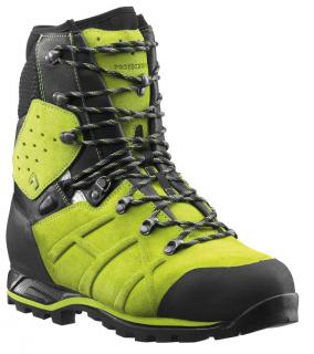 Protiporezové topánky HAIX PROTECTOR ULTRA LIME GREEN (Bezpečnostná kožená obuv)