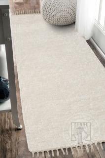 Ručne tkaný koberec- Béžový 50x120