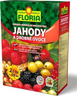 FLORIA Organominerálne hnojivo pre jahody a ovocie 2,5 kg