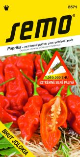 Paprika Bhut Jolokia - extrémne silno pálivá