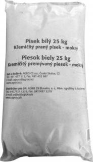 Piesok biely - kremičitý praný 25 kg