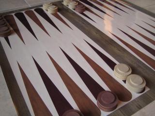 Backgammon - (drevený) Hra +: banner (90x90cm)