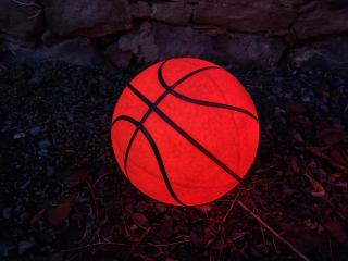 Osvetlená lopta Sport: basketball