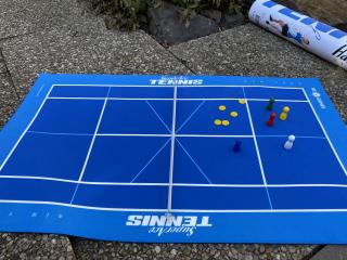 Tenis SuperAce - dosková hra Povrch: hala