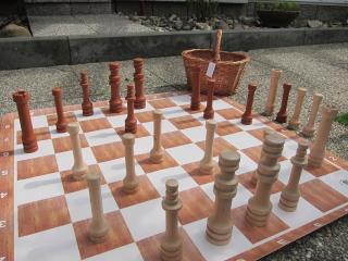 Záhradné šachy malé Hra +: banner (90x90cm)