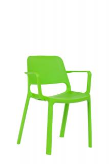 celoplastová dizajnová stolička PIXEL P aj do exteriéru