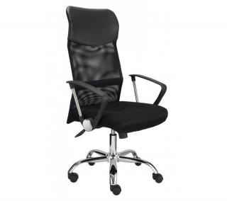 kancelárska stolička NET čierna - úsporná, na kratšie sedenie