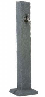 Stĺpik s vodovodnou batériou  - čierny granit