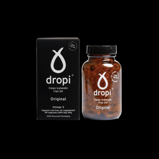 Dropi Original - Extra panenský olej z tresčej pečene - 90 kapsúl