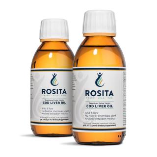 ROSITA extra panenský olej z tresčej pečene – tekutý 2x150 ml
