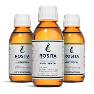ROSITA extra panenský olej z tresčej pečene – tekutý 3x150 ml