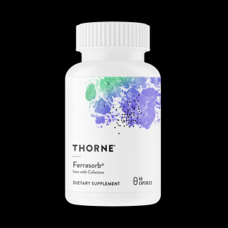 Thorne Ferrasorb (železo s kofaktormi) – 60 kapsúl