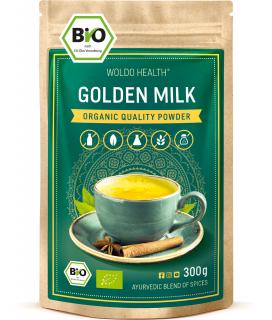 WoldoHealth Bio zlaté mlieko kurkuma 300g